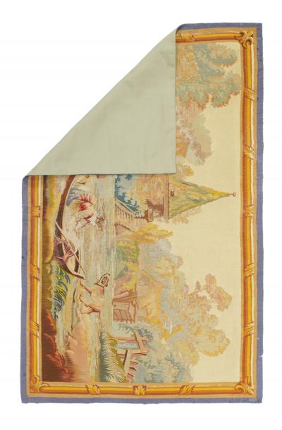 Antique French Tapestry 2 6 x 4 0 