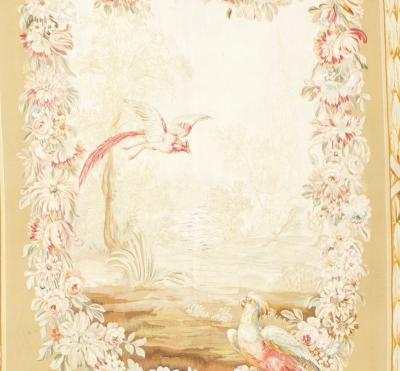 Antique French Tapestry 4 7 x 10 3 
