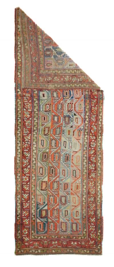 Antique Genje Kazak Rug 3 11 x 11 1 