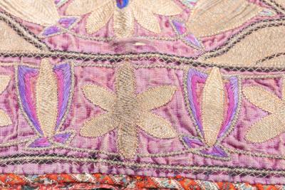 Antique Greek Island Textile Rug 22 x 22