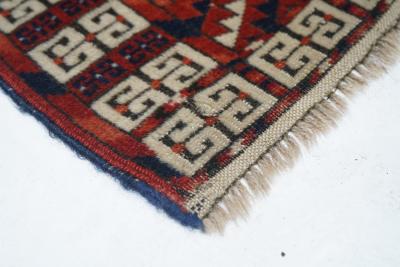Antique Hachli Bokhara Rug 37 x 410