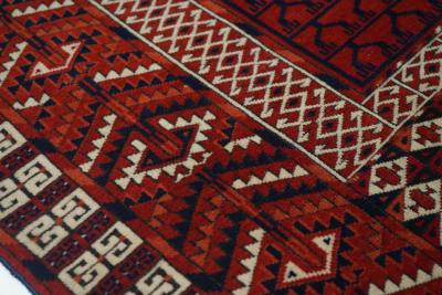 Antique Hachli Bokhara Rug 37 x 410