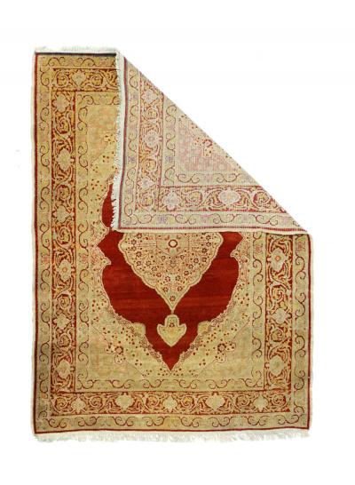 Antique Haji Jalili Tabriz Rug 3 9 x 5 6 