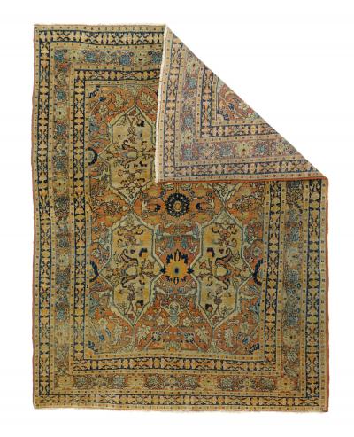 Antique Haji Jalili Tabriz Rug 4 3 x 5 7 
