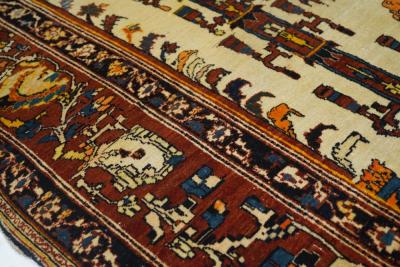 Antique Haji Jalili Tabriz Rug 4 5 x 5 11 