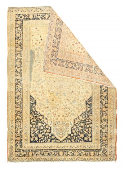 Antique Haji Jalili Tabriz Rug 46 x 64