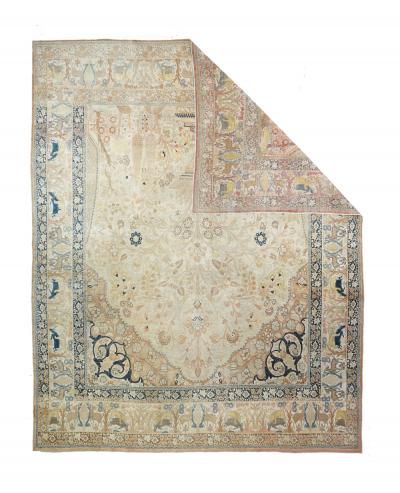 Antique Haji Jalili Tabriz Rug 9 10 x 12 4 