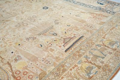 Antique Haji Jalili Tabriz Rug 9 10 x 12 4 