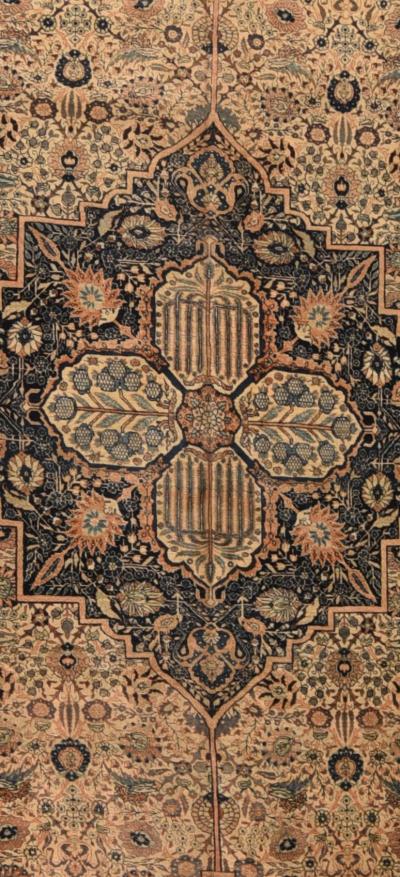 Antique Haji Jalili Tabriz Rug 96 x 150