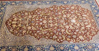 Antique Hereke Rug 4 1 x 5 11 