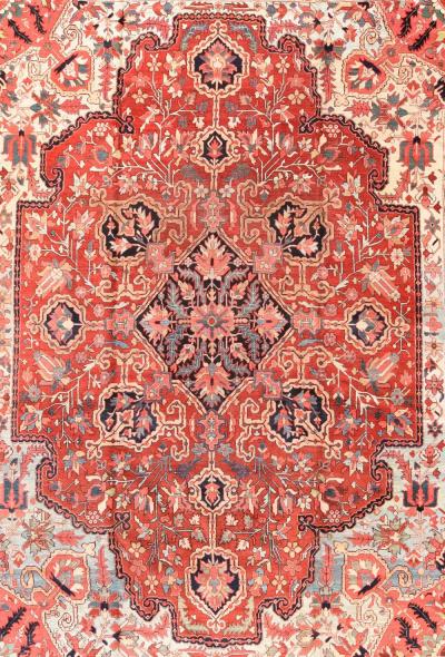 Antique Heriz Rug 11 8 x 15 8 