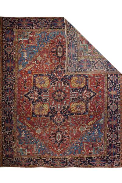 Antique Heriz Rug 12 0 x 14 7 