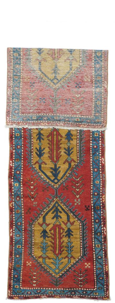 Antique Heriz Rug 2 4 x 8 4 