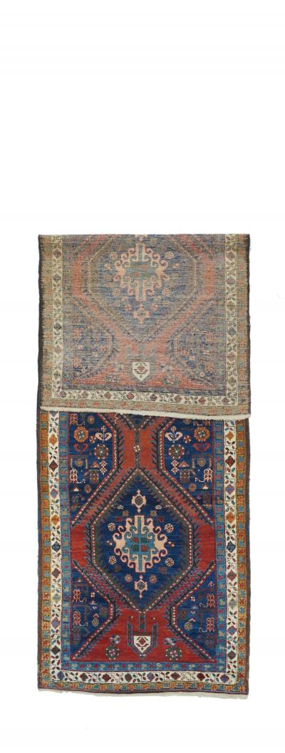 Antique Heriz Rug 3 5 x 11 8 