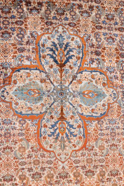 Antique Heriz Rug 4 6 x 5 5 