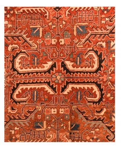 Antique Heriz Rug 6 8 x 9 0 