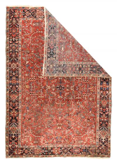 Antique Heriz Rug 7 9 x 10 10 