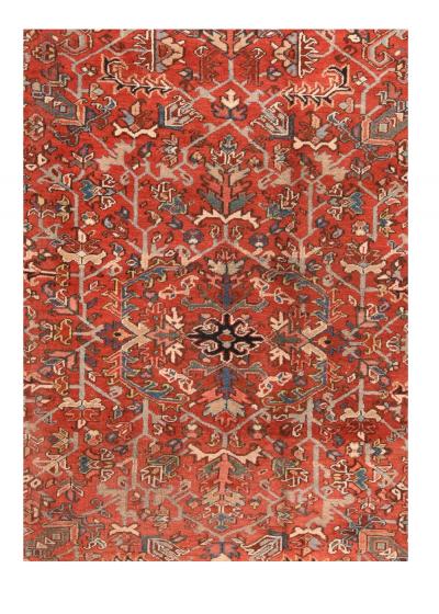 Antique Heriz Rug 7 9 x 10 10 