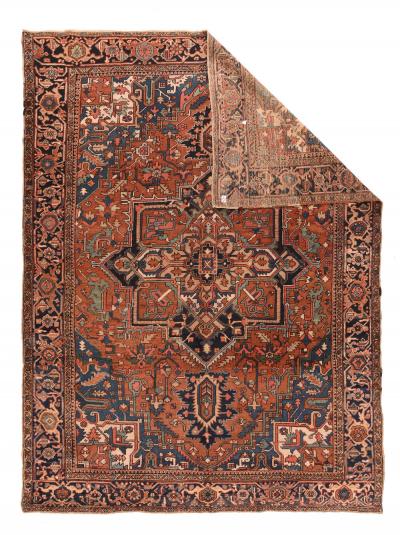 Antique Heriz Rug 8 10 x 11 8 