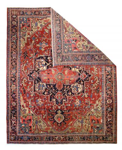 Antique Heriz Rug 9 2 x 11 8 