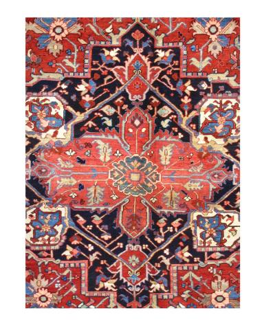Antique Heriz Rug 9 2 x 11 8 