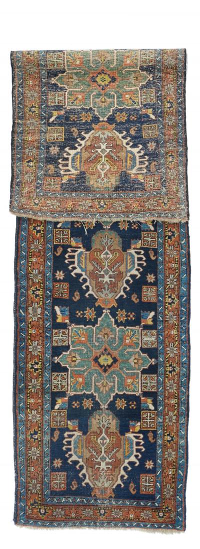 Antique Heriz Runner 2 8 x 10 8 