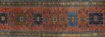 Antique Heriz Runner 3 5 x 10 4 
