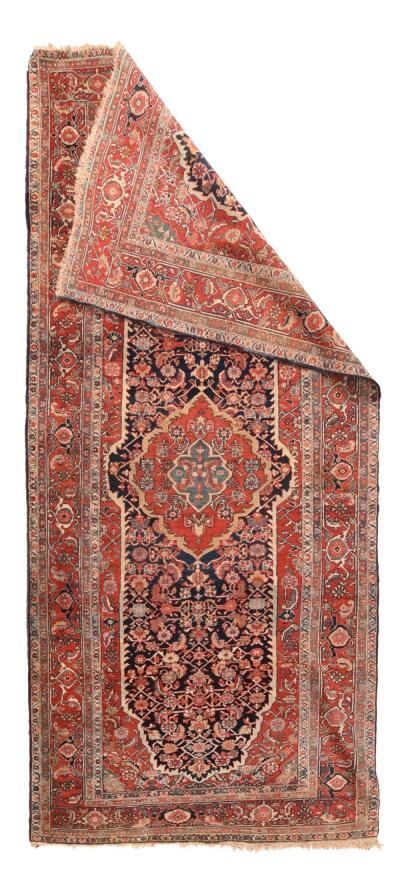 Antique Heriz Serapi Rug 50 x 116