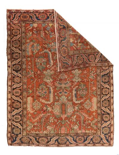Antique Heriz Serapi Rug 8 7 x 10 10 