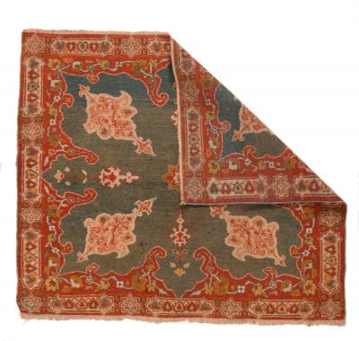 Antique Indian Agra Rug 3 8 x 4 4 circa 1890