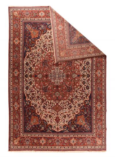 Antique Isfahan Rug 11 10 x 17 1 