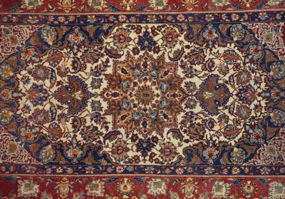 Antique Isfahan Rug 49 x 75