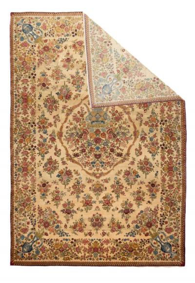 Antique Isfahan Rug 7 10 x 11 7 