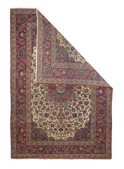 Antique Isfahan Rug 7 3 x 10 6 