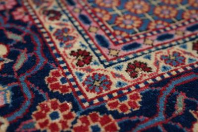Antique Kashan Dabir Rug 4 4 x 6 8 