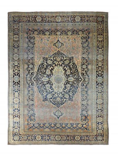 Antique Kashan Rug 7 4 x 9 10 