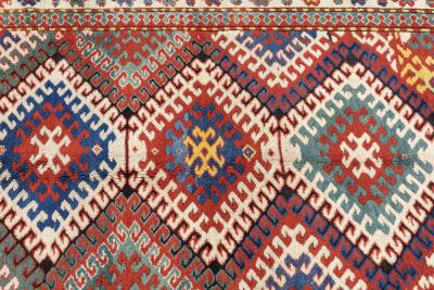 Antique Kazak Borcholo Rug 410 x 88