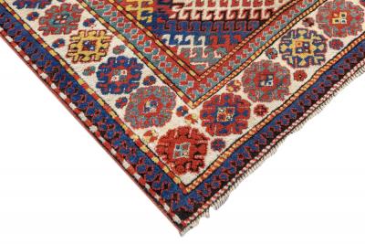 Antique Kazak Borcholo Rug 410 x 88