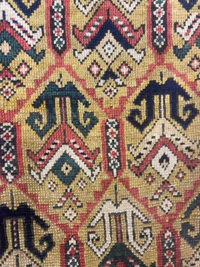 Antique Kazak Ganjeh Rug 41 x 60 