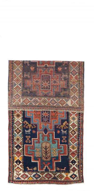 Antique Kazak Rug 3 10 x 9 5 