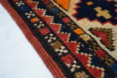 Antique Kazak Rug 3 10 x 9 5 