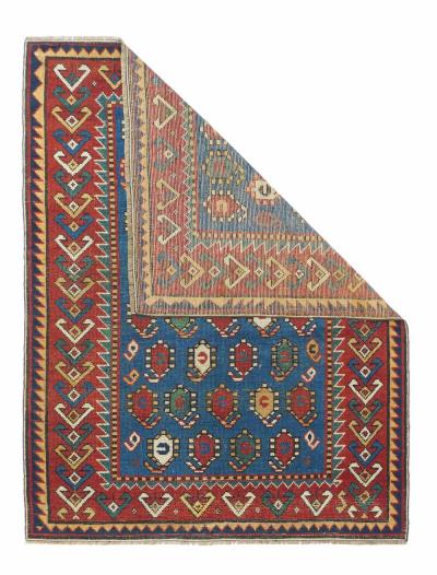 Antique Kazak Rug 3 3 x 4 4 