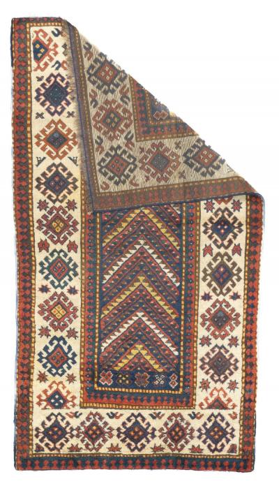 Antique Kazak Rug 3 4 x 6 2 