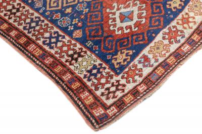 Antique Kazak Rug 3 7 x 5 6 