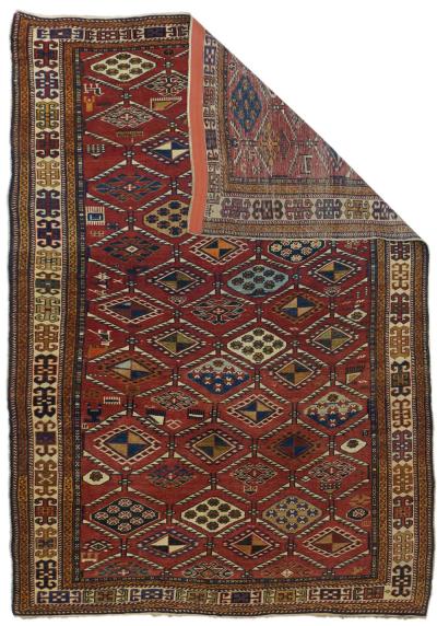 Antique Kazak Rug 4 1 x 6 2 