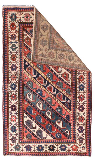 Antique Kazak Rug 4 2 x 6 11 