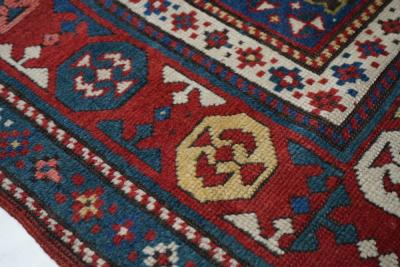Antique Kazak Rug 4 2 x 8 0 