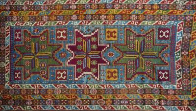 Antique Kazak Rug 4 3 x 8 7 