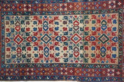 Antique Kazak Rug 4 4 x 7 7 