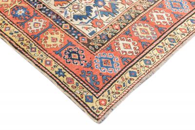 Antique Kazak Rug 4 9 x 7 0 